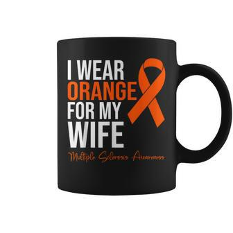 I Wear Orange For My Wife Ms Warrior Multiple Sclerosis Coffee Mug - Thegiftio UK