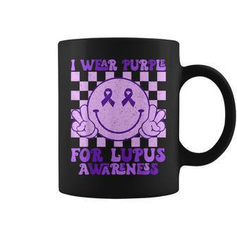 I Wear Purple For Lupus Awareness Purple Lupus Coffee Mug - Seseable