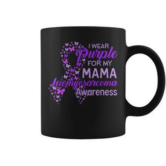 I Wear Purple For My Mama Leiomyosarcoma Awareness Coffee Mug - Monsterry AU