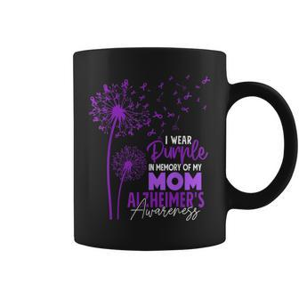 I Wear Purple In Memory Of My Mom Alzheimer's Awareness Coffee Mug - Monsterry CA