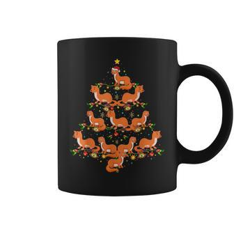 Weasel Lover Xmas Matching Santa Weasel Christmas Tree Coffee Mug - Monsterry UK