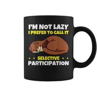 Weasel Lover Zookeeper Veterinarian Breeder Zoologist Lazy Coffee Mug - Monsterry CA