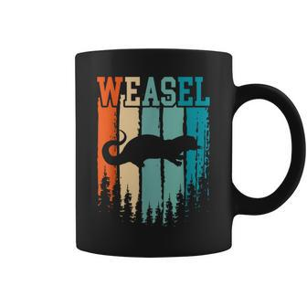 Weasel Retro Vintage Coffee Mug - Monsterry