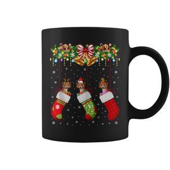 Weasel In Socks Xmas Reindeer Santa Elf Weasel Lover Coffee Mug - Monsterry DE
