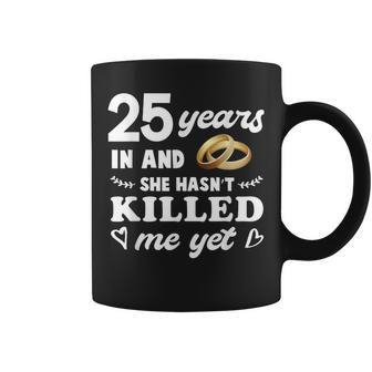 Wedding Anniversary Silver Wedding 25 Years Married Coffee Mug - Thegiftio UK
