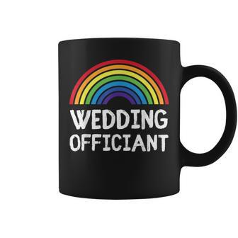 Wedding Officiant Lgbt Lesbian Gay Wedding Marriage Ceremony Coffee Mug - Monsterry DE