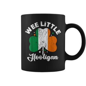 Wee Little Hooligans Irish Clovers Shamrocks Vintage Coffee Mug - Seseable