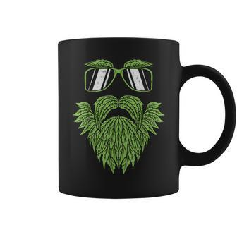 Weed Beard Face Marijuana Cannabis Irish Hipster Coffee Mug - Monsterry AU