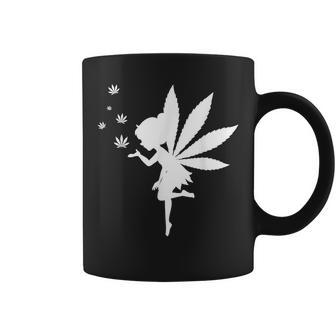 Weed Fairy Marijuana Fantasy Leaf Stoner Pot Smoker Cannabis Coffee Mug - Monsterry