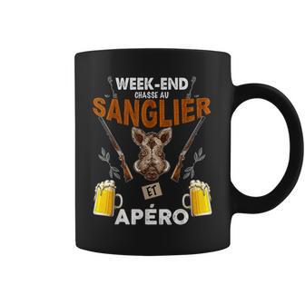 Week-End Sanglier Et Apéro Bière Humour Papa Papy Chasseur Tasse - Cadeauxyz