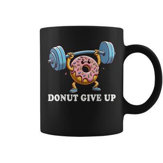 Weightlifting Fitness Workout Gym Donut Lover Coffee Mug - Seseable