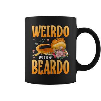 Weirdo With A Beardo Bearded Dragon Beardie Coffee Mug - Monsterry UK