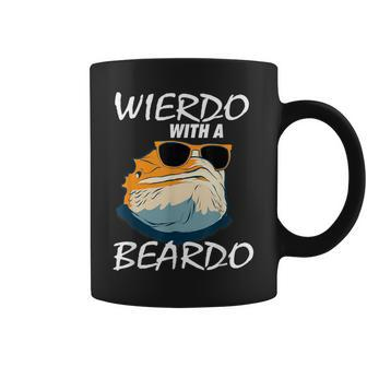 Weirdo With A Beardo Bearded Dragon Beardie Lover Coffee Mug - Monsterry AU