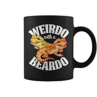 Weirdo And Beardo Bearded Dragon Lover Apparel Coffee Mug - Monsterry
