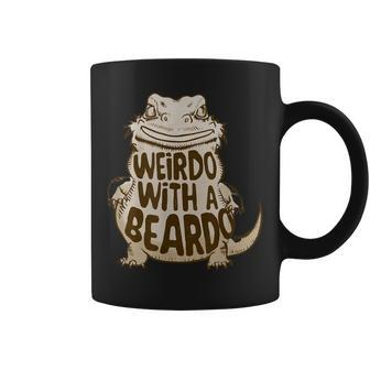 Weirdo With A Beardo Bearded Dragon Coffee Mug - Monsterry DE