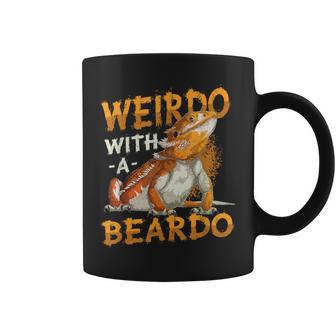 Weirdo With A Beardo Bearded Dragon Coffee Mug - Monsterry DE