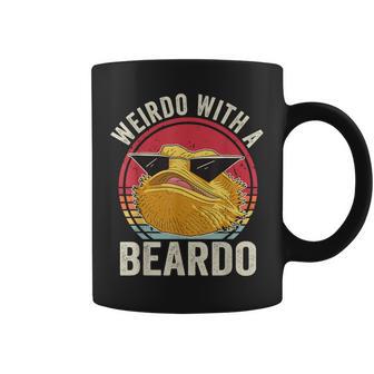 Weirdo With A Beardo Bearded Dragon Owner Lizard Lover Coffee Mug - Monsterry UK