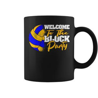 Welcome To The Block Party Volleyball Coffee Mug - Monsterry