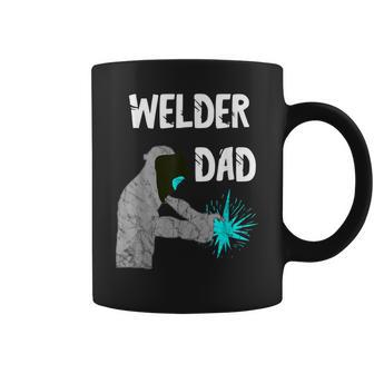 Welder Dad Mig Welding Helmet Metal Worker Slworker Papa Coffee Mug - Monsterry CA