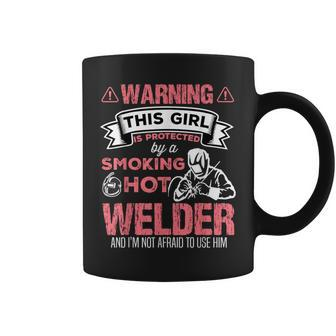 Welder Wife Welder Girlfriend Birthday Coffee Mug - Monsterry