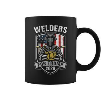 Welders For Trump 2020 Vintage Distressed Welding Gif Coffee Mug | Mazezy