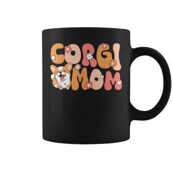 Welsh Corgi Pembroke Groovy World's Best Corgi Mom Coffee Mug - Seseable