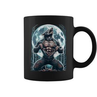 Werewolf Tearing Meme Ripping Alpha Tear Wolf Fullmoon Coffee Mug - Monsterry AU