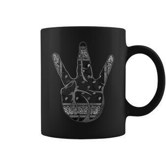 Westside Hands Black Bandana Hip Hop Street Wear Coffee Mug - Monsterry