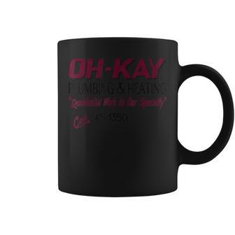 Wet Oh Kay Plumbing Bandits Home 1990 Heating Coffee Mug - Monsterry DE