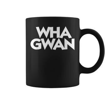 Wha Gwan Jamaica Jamaican Slang Patwah Souvenir Patois Coffee Mug - Monsterry CA