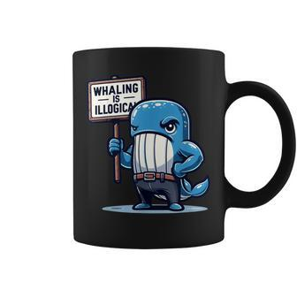 Whaling Is Illogical Whale Conservation Save The Whales Coffee Mug - Monsterry