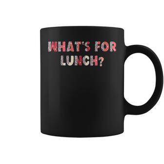 What's For Lunch School Cafeteria Lady Leopard Pink Cute Coffee Mug - Monsterry