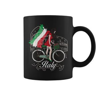 When In Rome Beautiful Woman Italy Coffee Mug - Monsterry CA