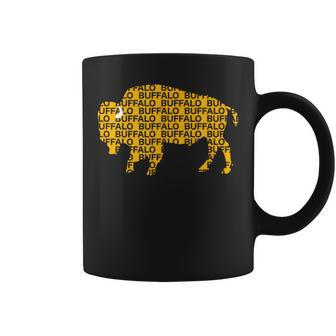 Whereabouts Buffalo Ny Yellow Buffalo Hockey Coffee Mug - Monsterry CA