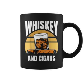 Whiskey And Cigars Whisky Lover Cigar Coffee Mug - Monsterry DE