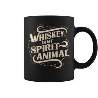 Whiskey Is My Spirit Animal Coffee Mug - Monsterry