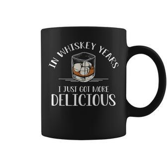In Whiskey Years I Just Got More Delicious Whiskey Coffee Mug - Thegiftio UK