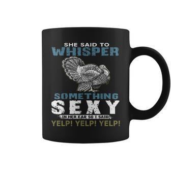 Whisper Something Sexy Turkey Hunting Short Sleeve T Coffee Mug | Crazezy DE
