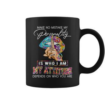 Whisper Words Of Wisdom Peace Sign Lips Whispering Tie Dye Coffee Mug | Crazezy UK