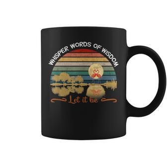 Whisper Word Of Wisdom Flamingos Let It Be Coffee Mug | Crazezy AU