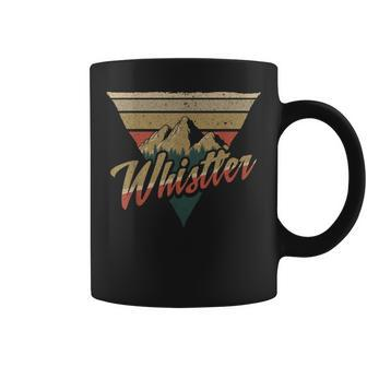 Whistler Blackcomb Mountain Illustration Vacation Souvenir Coffee Mug - Monsterry CA