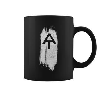 White Blaze Appalachian Trail At Minimalist Hiking Retro Coffee Mug - Monsterry