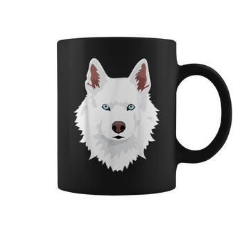 White Siberian Husky Canine White Snow Dog Coffee Mug - Monsterry