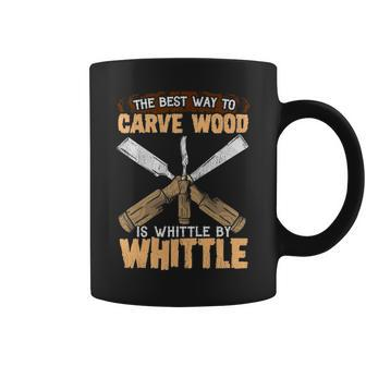 Whittle By Whittle Whittling Pun Coffee Mug | Mazezy