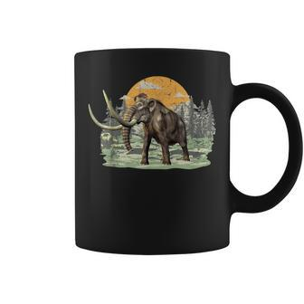 Wholly Mammoth Dinosaur Lover Vintage Distressed Boys Coffee Mug - Monsterry UK