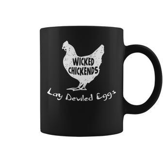 Wicked Chickends Lay Deviled Eggs Coffee Mug | Mazezy