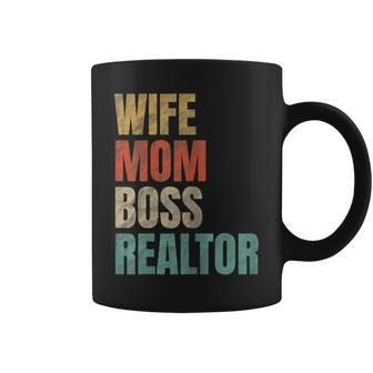 Wife Mom Boss Realtor Happy Mama Mommy Grandma Coffee Mug | Crazezy