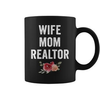 Wife Mom Realtor Vintage Female T Cute Birthday Coffee Mug | Crazezy UK