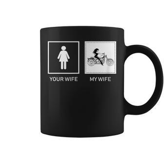 Your Wife My Wife On A Motorcycle Coffee Mug - Monsterry CA