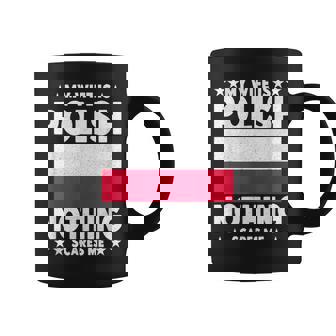 My Wife Is Polonia Flag Polska Polonia Wife Taza de café - Regaloses
